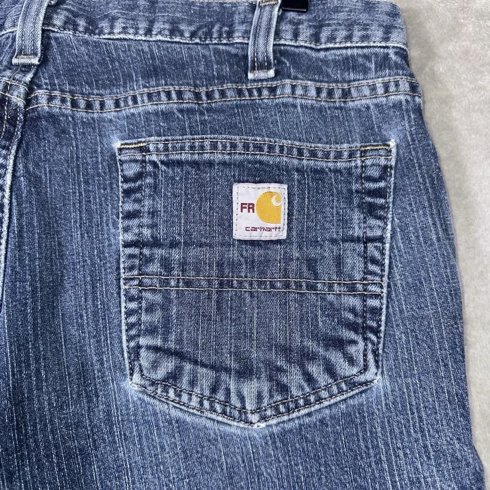 Carhartt FR Flame Resistant Jeans Mens 34x30 Workwear Distressed Workwear - Picture 6 of 7